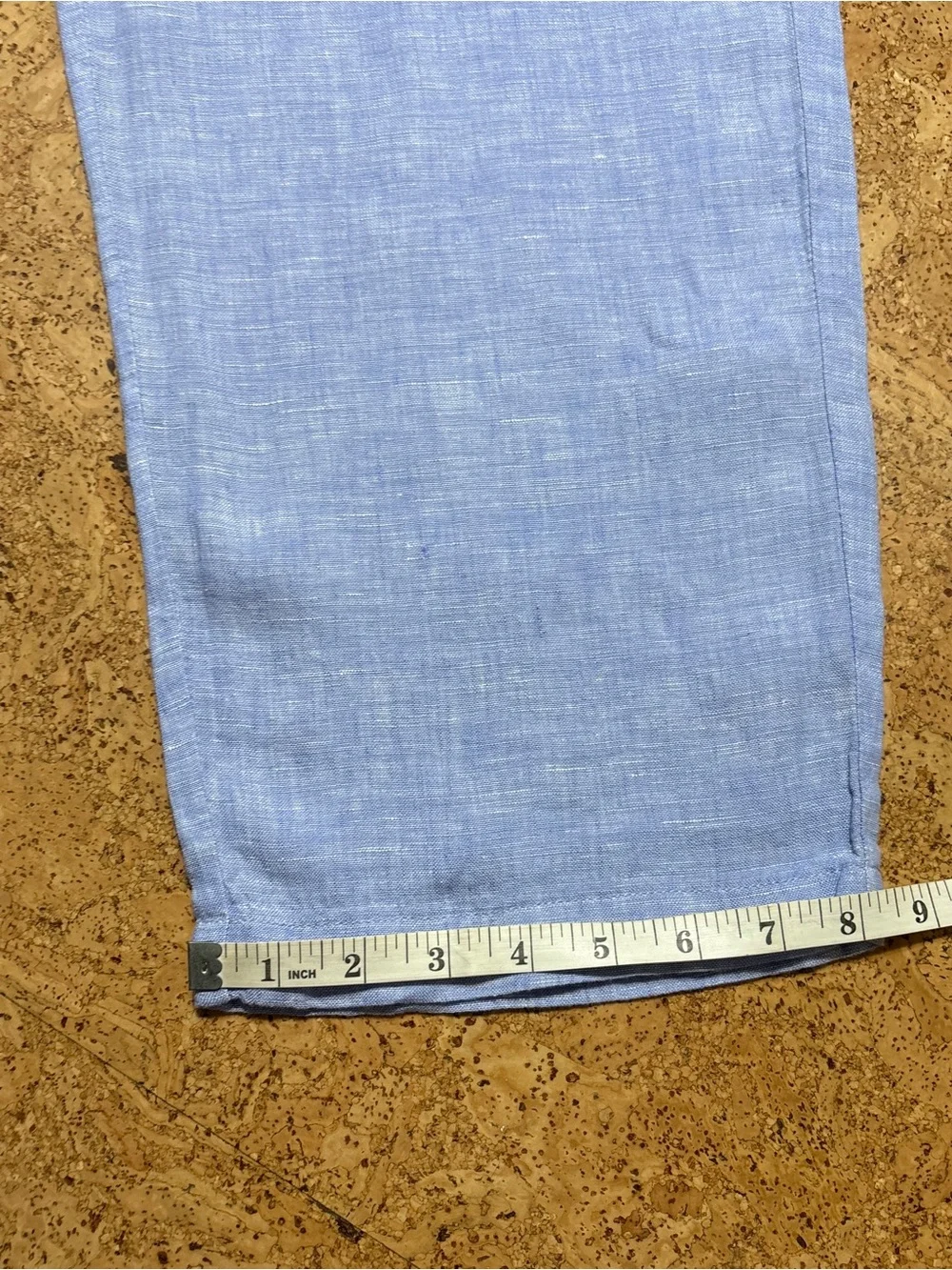 Quince 100% European Linen Pants NWOT In French Blue Sz L